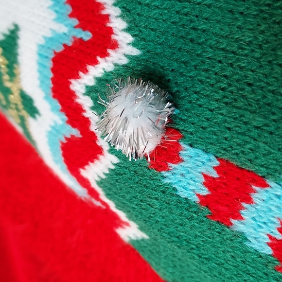 Womens Holiday Time Christmas Gnome Cardigan - Picture 12 of 14